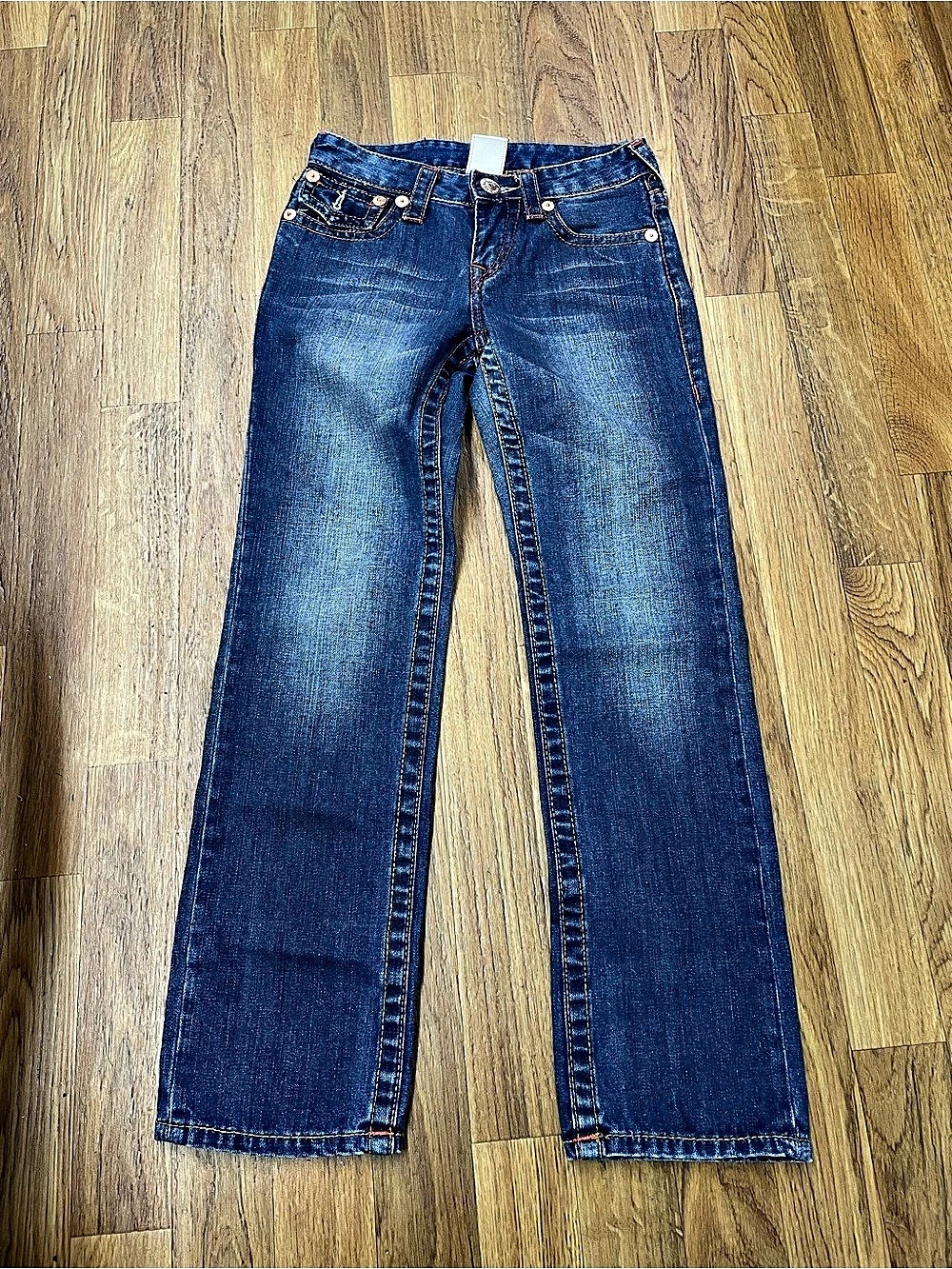 True Religion World Tour Boot Cut Blue Size 8 Like New